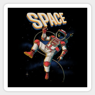 Space Retro Future - Retrofuturism Pulp Magazine Art Sticker